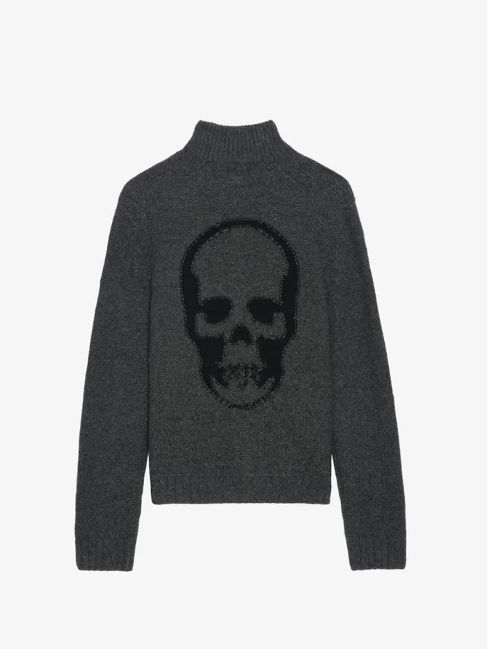 Men Zadig and Voltaire Sweaters and Cardigans Charly Wool Cardigan Tar Men Zadig and Voltaire Sweaters and Cardigans Charly Wool Cardigan Tar