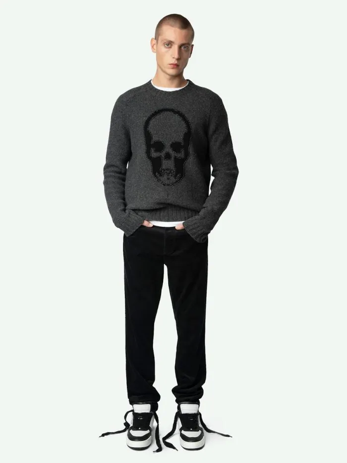 Men Zadig and Voltaire Sweaters and Cardigans Jordan Wool Sweater Tar