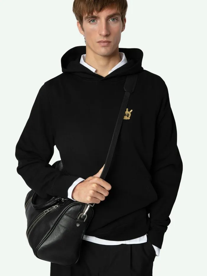 Men Zadig and Voltaire Sweatshirts and Hoodies Sanchi Sweatshirt Black Men Zadig and Voltaire Sweatshirts and Hoodies Sanchi Sweatshirt Black