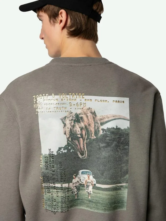 Men Zadig and Voltaire Sweatshirts and Hoodies Simba Sweatshirt Medium Grey Men Zadig and Voltaire Sweatshirts and Hoodies Simba Sweatshirt Medium Grey
