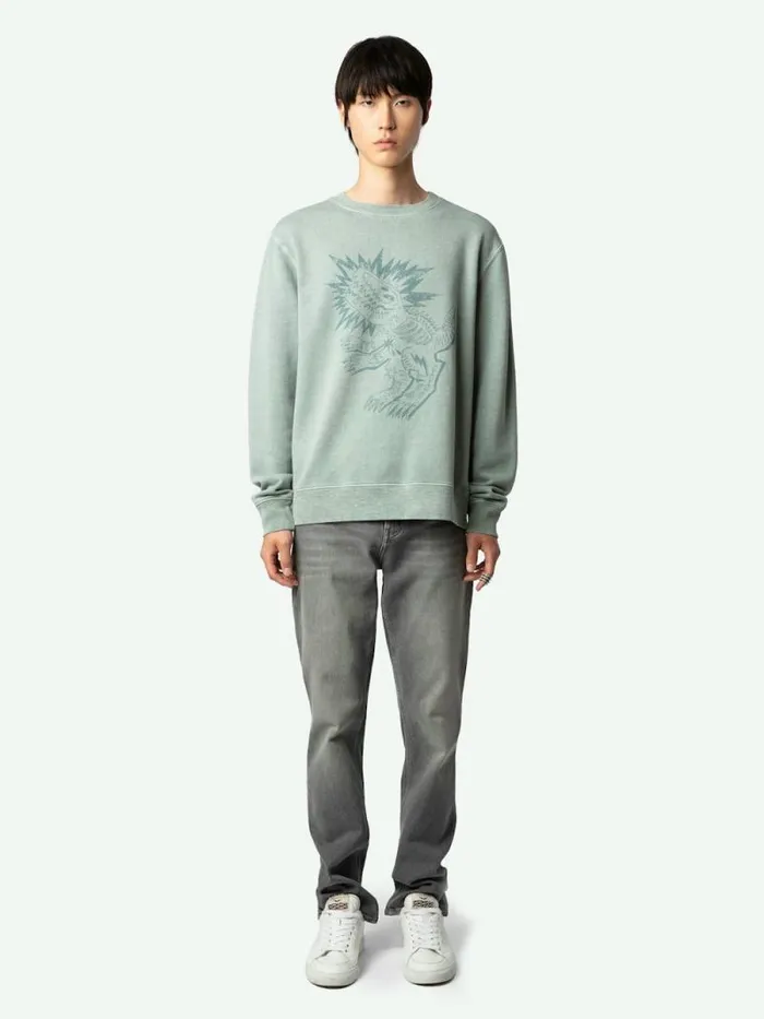 Men Zadig and Voltaire Sweatshirts and Hoodies Simba Sweatshirt Nebulous