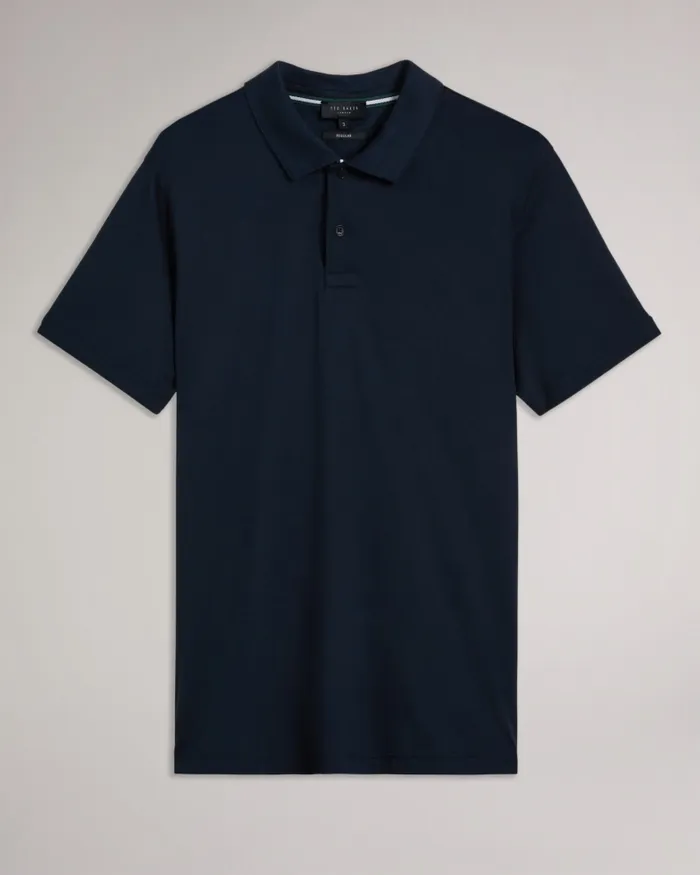 Men ZEITER 8211 Short Sleeve Slim Fit Polo Shirt Navy Ted Baker Polo Shirts