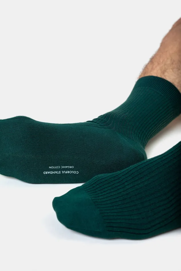 Merino Wool Blend Sock 8211 Emerald Green Men Socks Colorfulstandard