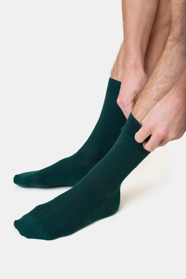 Merino Wool Blend Sock 8211 Emerald Green Men Socks Colorfulstandard
