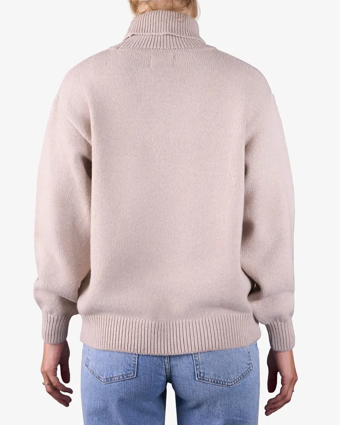 Merino Wool Turtleneck 8211 Honey Beige Women Knit Sweaters Colorfulstandard