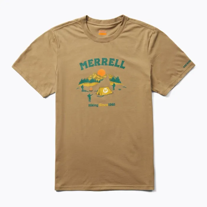 Merrell Arched Camp Tee Sepia Tint Men Tops