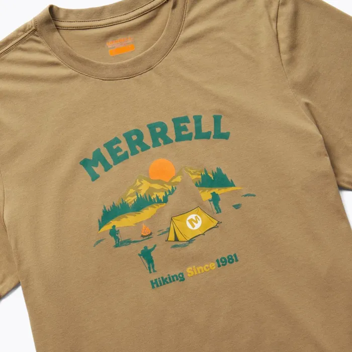 Merrell Arched Camp Tee Sepia Tint Men Tops