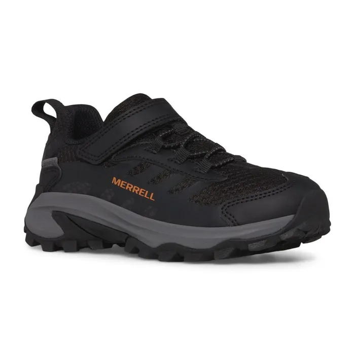 Merrell Big Moab Speed 2 Low AC Waterproof Black Kids Sneakers
