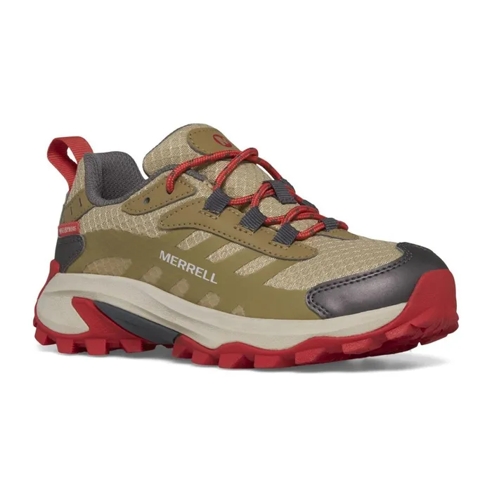 Merrell Big Moab Speed 2 Low Waterproof Coyote Kids Sneakers