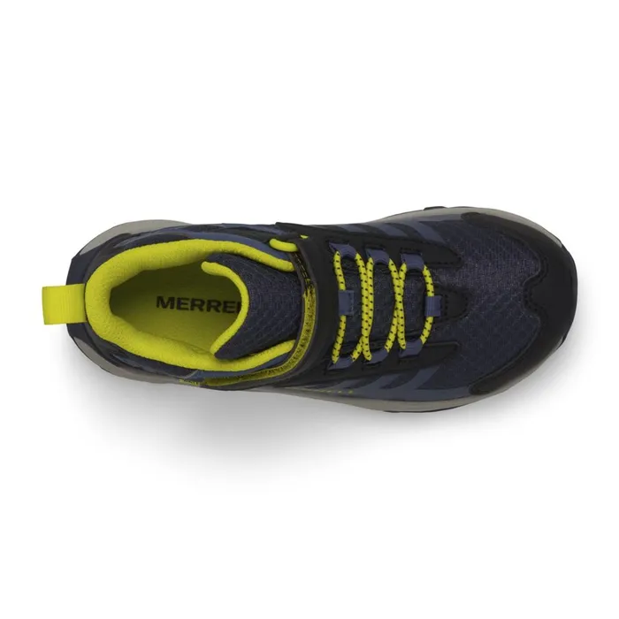 Merrell Big Moab Speed Mid 2 AC Waterproof Navyhi Vis Kids Boots