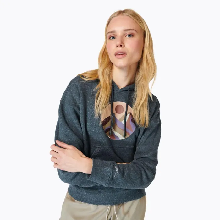 Merrell Circle Outside Hoody Navy Heather Women Tops