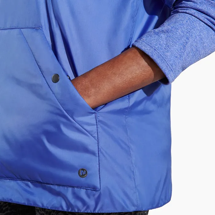 Merrell Geotex Insulated Vest Baja Blue Women Tops
