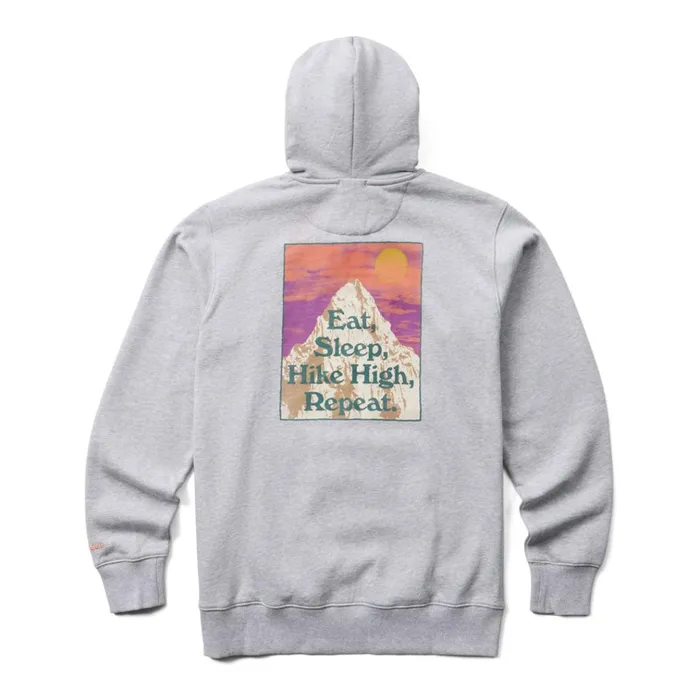Merrell Hike High Fleece Hoody Grey Heather Men Tops