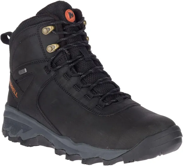 Merrell Vego Thermo Mid Leather Waterproof Black Men Winter Boots