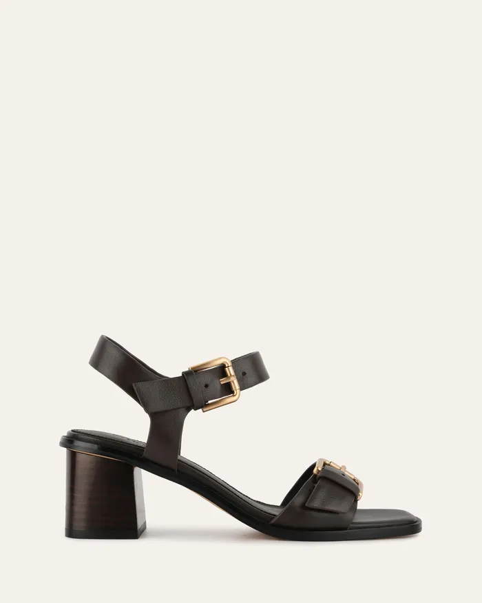 MID HEELS Winona mid heel sandals cacao leather jomercer Women