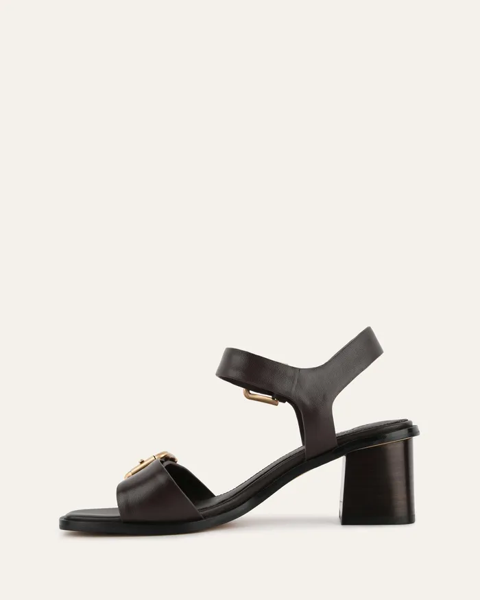 MID HEELS Winona mid heel sandals cacao leather jomercer Women