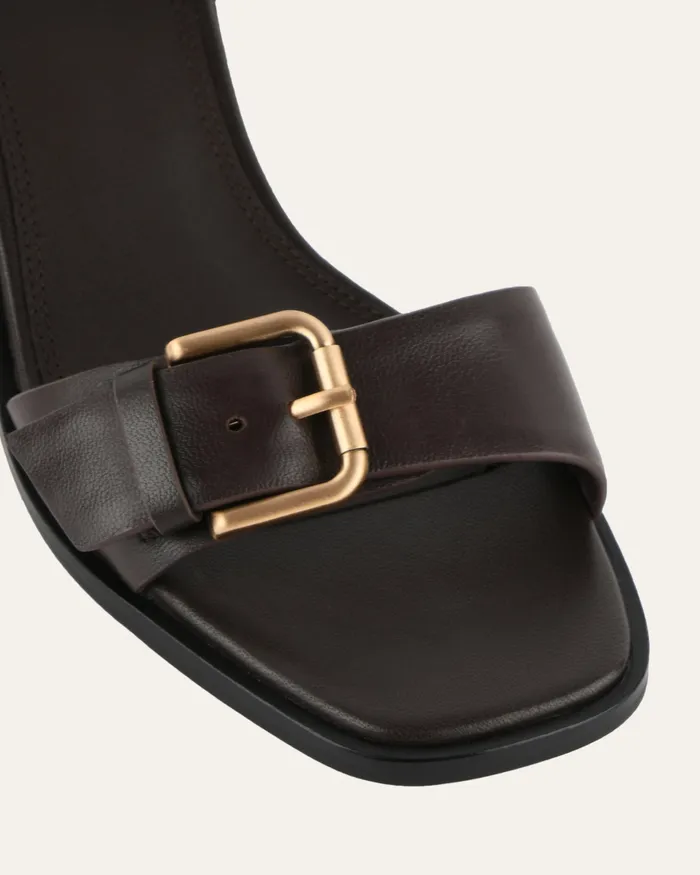 MID HEELS Winona mid heel sandals cacao leather jomercer Women
