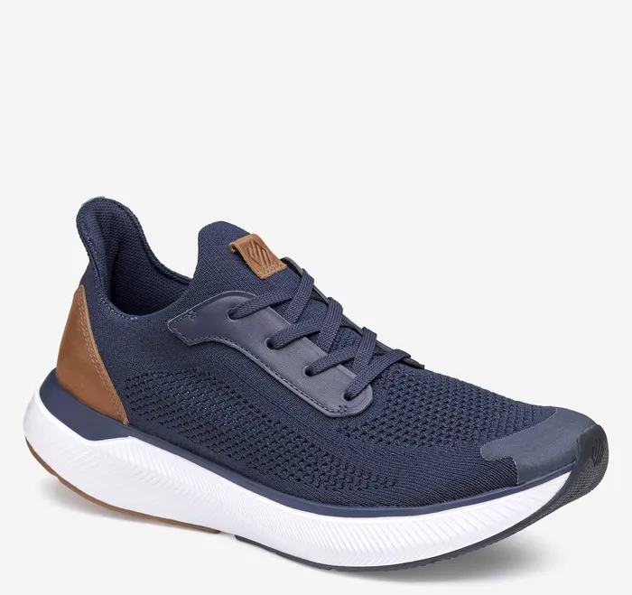 Miles Knit LaceUp Navy Knit Shoes Johnston and Murphy Men