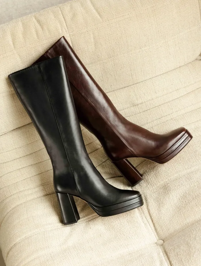Millie Irish Coffee Women Bobbies Knee High Boots