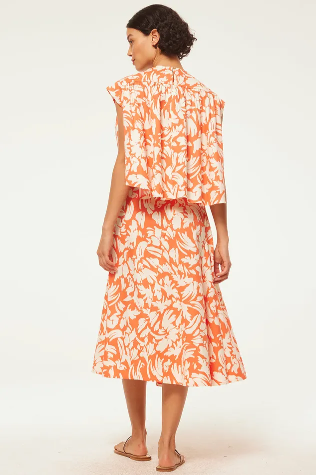 Misa Los Angeles Alina Top Patmos Tangerine Women Matching Sets