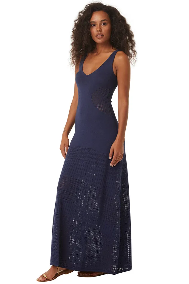 Misa Los Angeles Allison Dress Midnight Blue Women Dresses