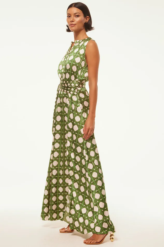 Misa Los Angeles Anabella Dress Rattan Tile Mix Women Dresses