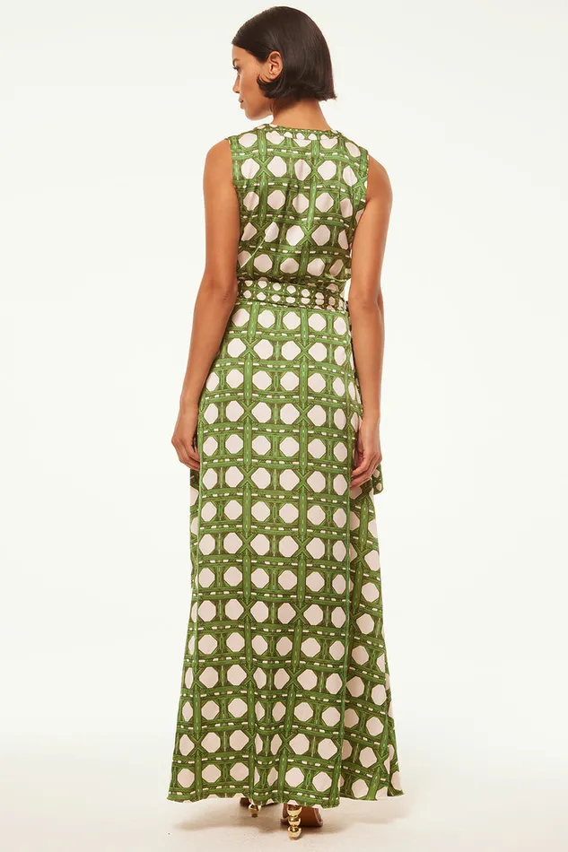 Misa Los Angeles Anabella Dress Rattan Tile Mix Women Dresses