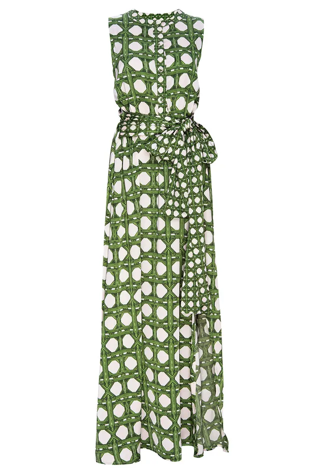 Misa Los Angeles Anabella Dress Rattan Tile Mix Women Dresses