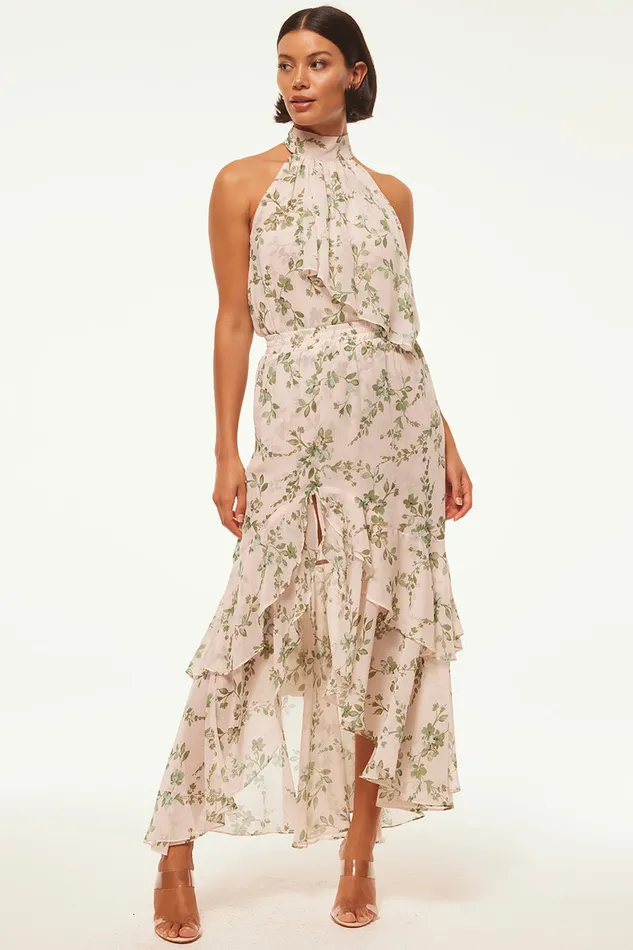 Misa Los Angeles Anka Top White Sage Botanica Women Matching Sets
