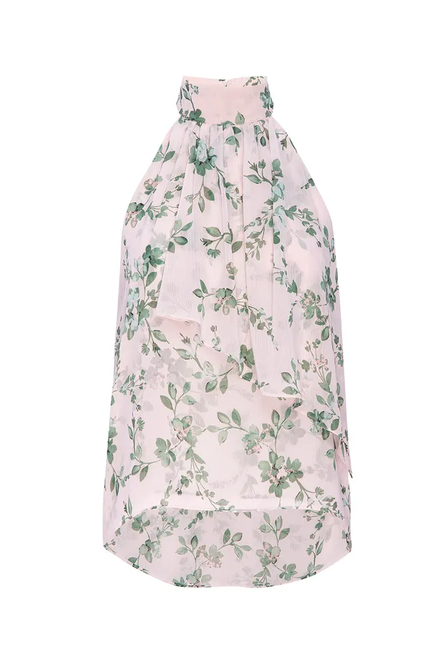 Misa Los Angeles Anka Top White Sage Botanica Women Matching Sets