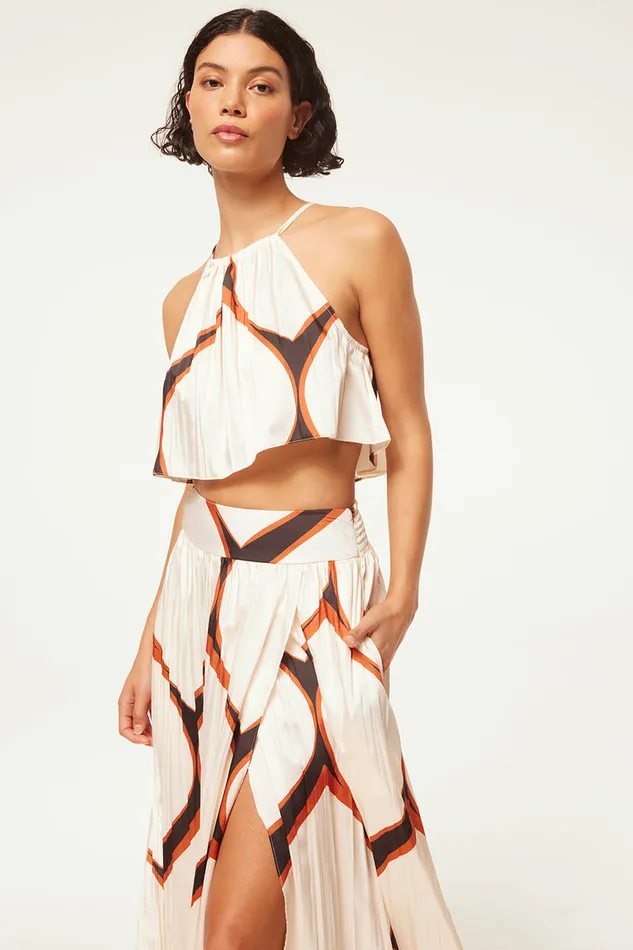 Misa Los Angeles Balena Skirt Los Cabos Geo Women Skirts and Shorts