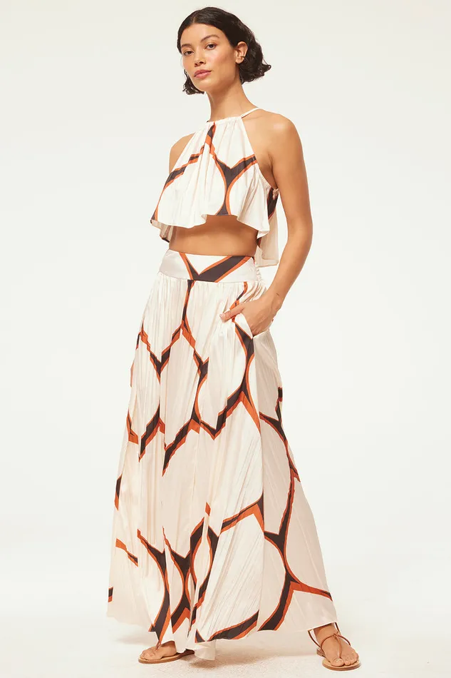 Misa Los Angeles Balena Skirt Los Cabos Geo Women Skirts and Shorts