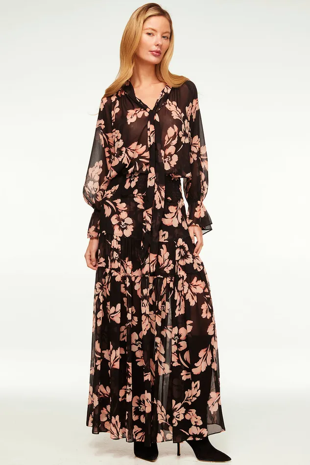 Misa Los Angeles Bar Skirt Auric Flora Women Matching Sets