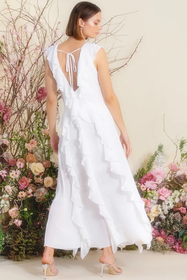 Misa Los Angeles Claudita Dress White Women Dresses