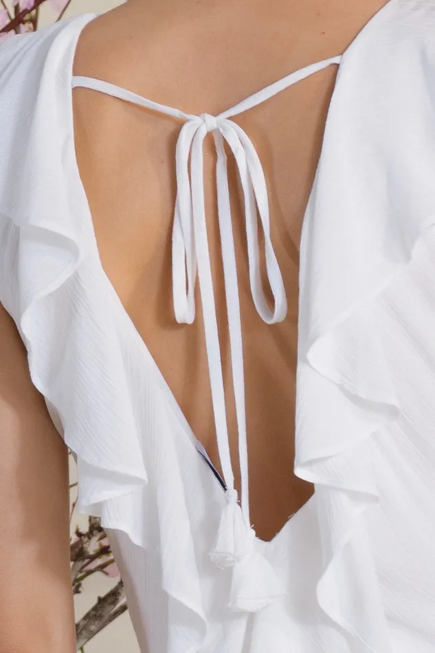 Misa Los Angeles Claudita Dress White Women Dresses