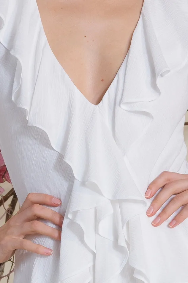 Misa Los Angeles Claudita Dress White Women Dresses