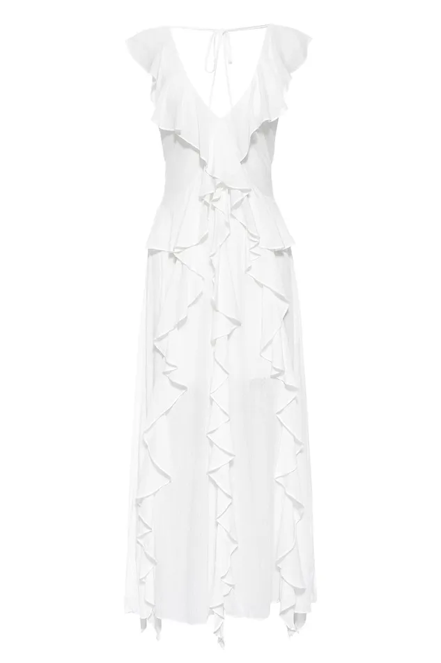 Misa Los Angeles Claudita Dress White Women Dresses