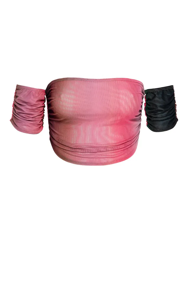 Misa Los Angeles Davina Top Cali Ombre Women Jersey and Mesh