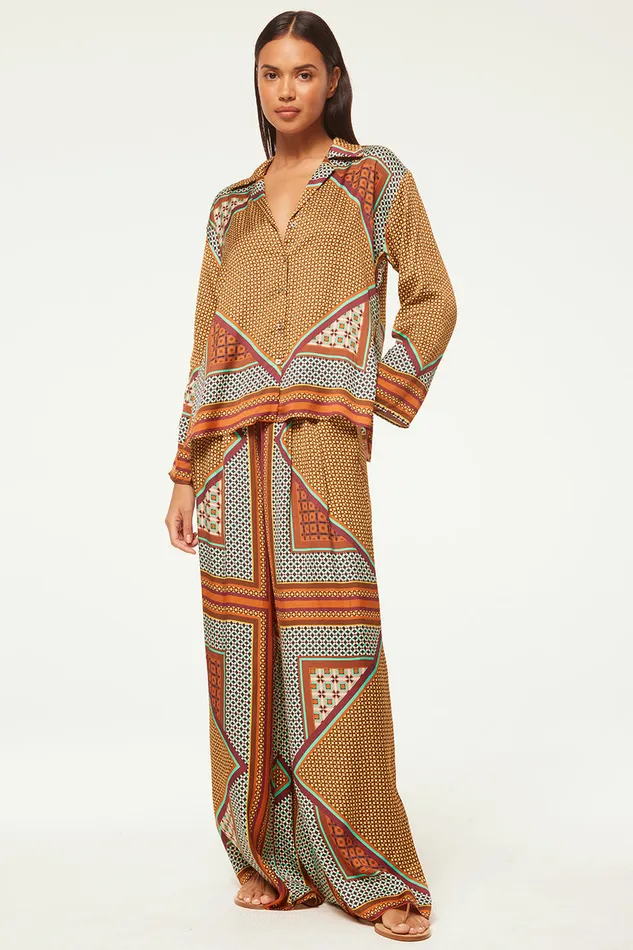 Misa Los Angeles Isme Top Positano Scarf Women Matching Sets