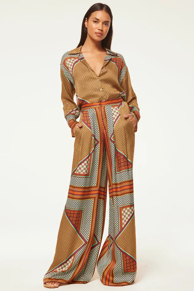 Misa Los Angeles Isme Top Positano Scarf Women Matching Sets