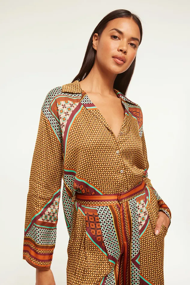 Misa Los Angeles Isme Top Positano Scarf Women Matching Sets