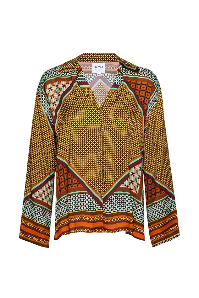 Misa Los Angeles Isme Top Positano Scarf Women Tops