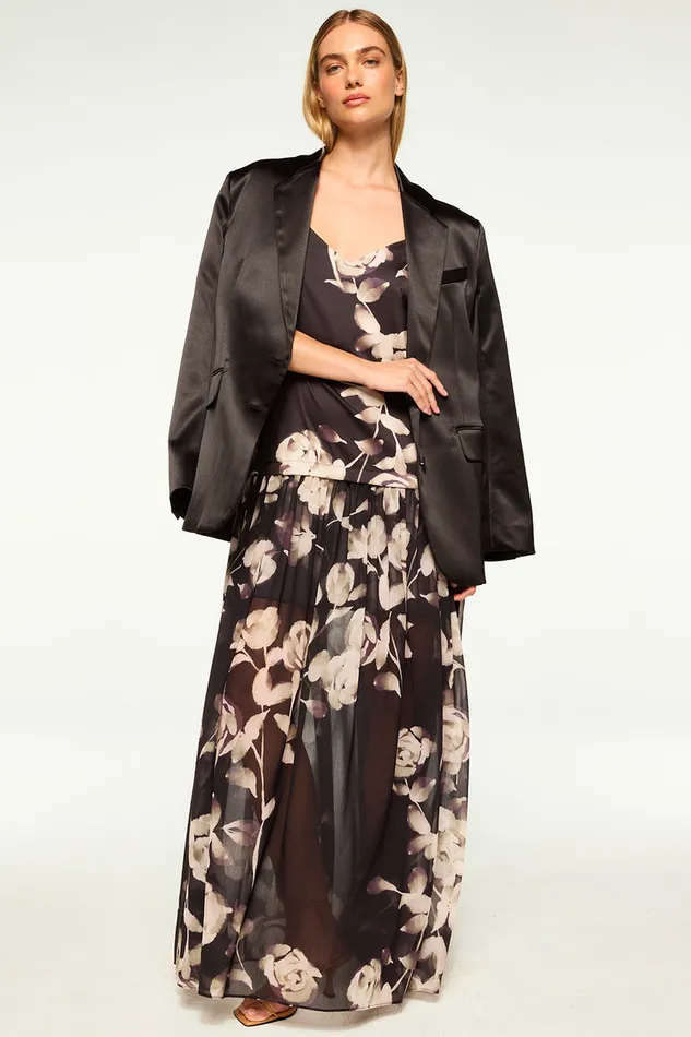 Misa Los Angeles Joanne Blazer Black Women Tops
