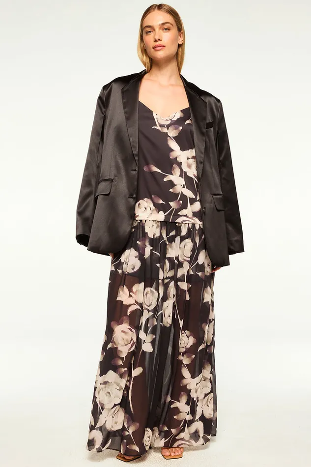 Misa Los Angeles Joanne Blazer Black Women Tops