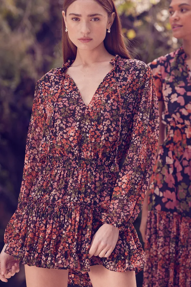 Misa Los Angeles Lorena Dress Autumn Flora Women Dresses