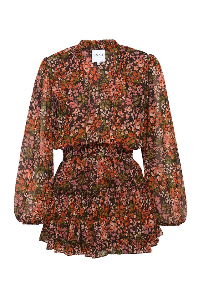 Misa Los Angeles Lorena Dress Autumn Flora Women Dresses