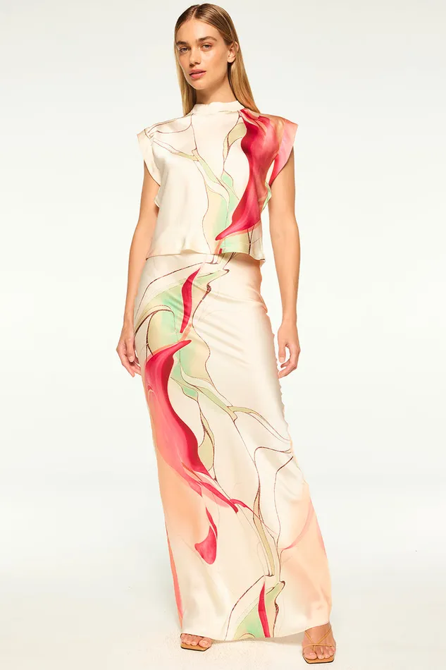 Misa Los Angeles Lucy Top Divine Marble Women Tops
