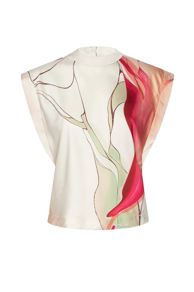 Misa Los Angeles Lucy Top Divine Marble Women Tops