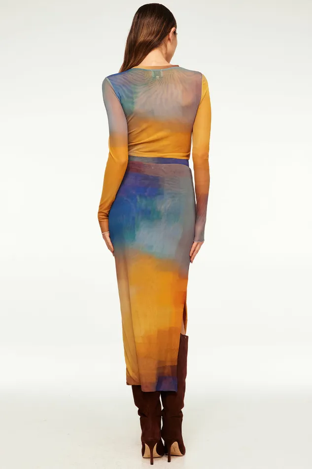 Misa Los Angeles Lula Top Digital Ombre Women Tops