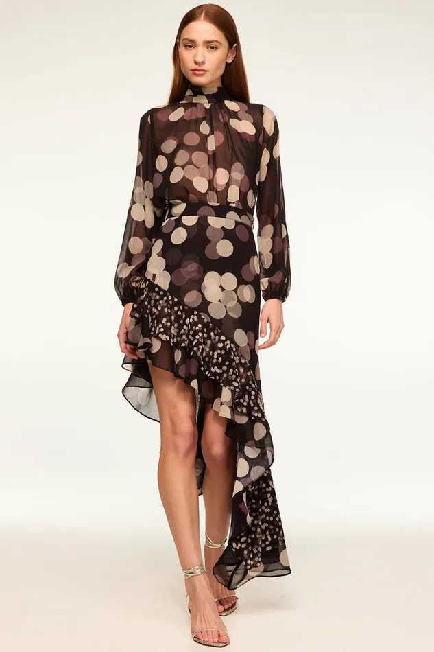Misa Los Angeles Lulu Top Polka Dot Large Women Tops
